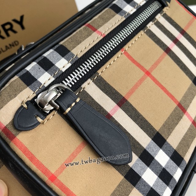 Burberry專門店新款Vintage復古格紋斜背包 巴寶莉肩背相機包男包 yxb1480
